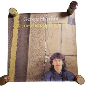 George Harrison Somewhere in‎ England Vintage 1981 Promo Poster 36x36 Original